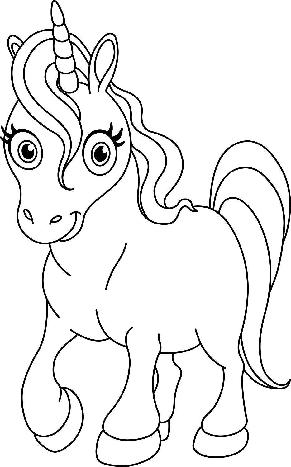 Coloriage Dessin Licorne - Dessin à imprimer